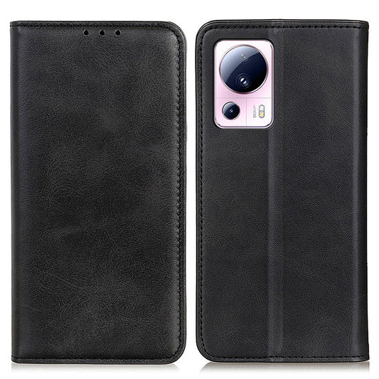 Split Leather Phone Case for Xiaomi 13 Lite / Civi 2 5G , Wallet Stand Full Protection Cell Phone Cover