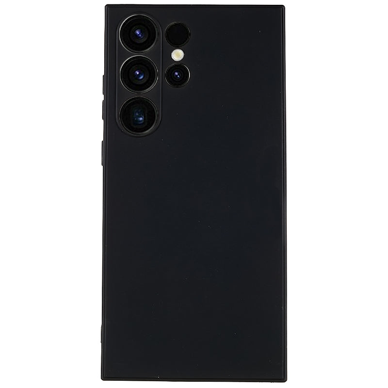 For Samsung Galaxy S23 Ultra Straight Edge Phone Case Precise Cutout Soft TPU Cover