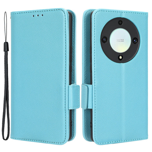 For Honor X9a 5G / X40 5G / Magic5 Lite 5G Phone Case Wallet Stand Litchi Texture Leather Phone Cover