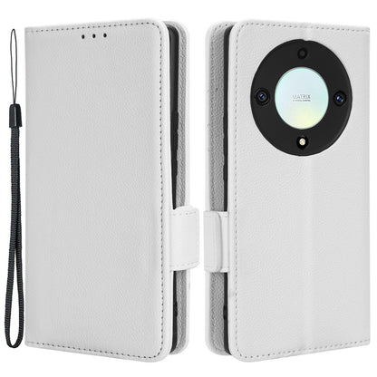 For Honor X9a 5G / X40 5G / Magic5 Lite 5G Phone Case Wallet Stand Litchi Texture Leather Phone Cover