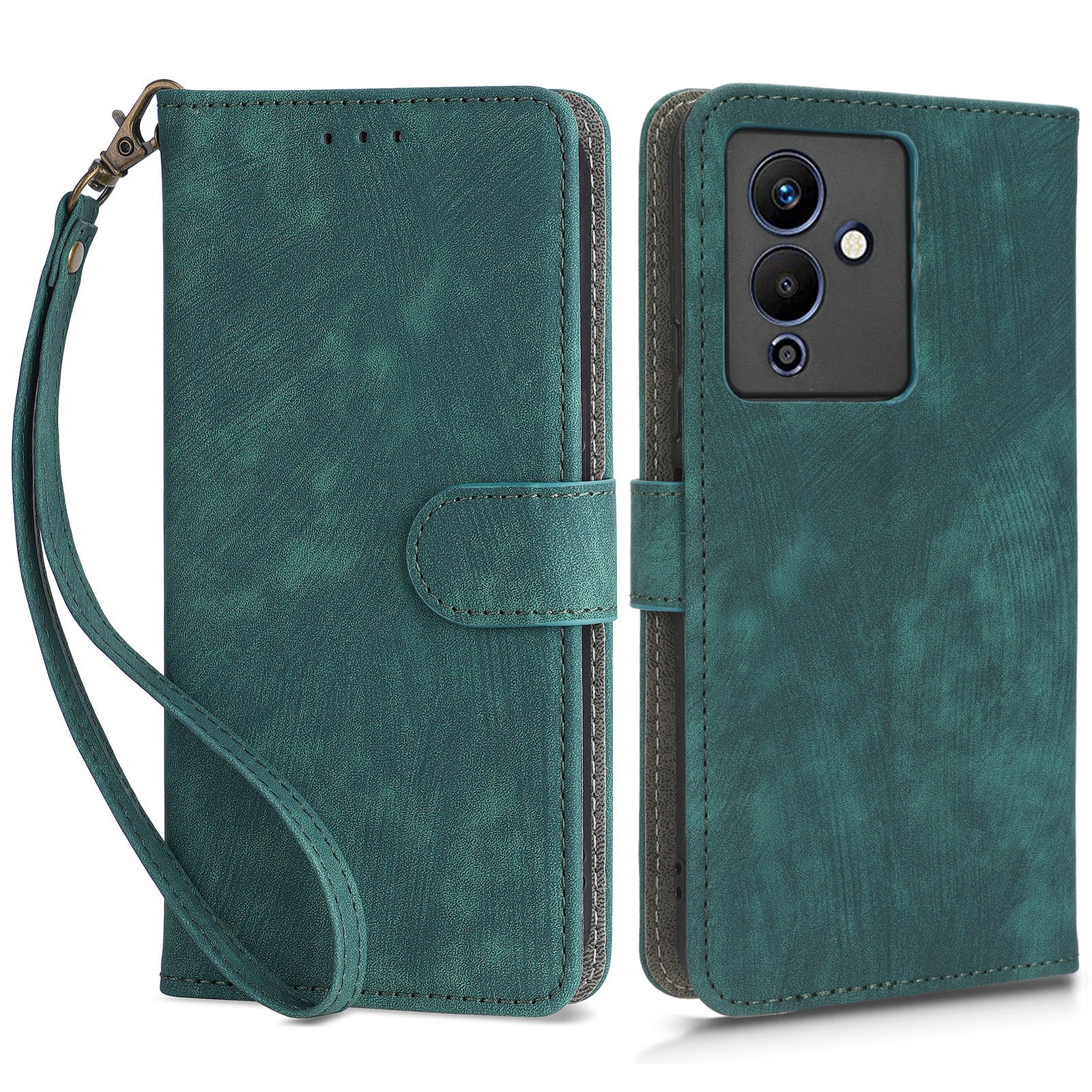 For Infinix Note 12 5G / Note 12 Pro 5G X671 Phone Case PU Leather RFID Blocking Wallet Stand Cover with Strap