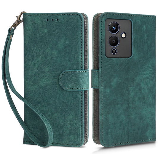 For Infinix Note 12 5G / Note 12 Pro 5G X671 Phone Case PU Leather RFID Blocking Wallet Stand Cover with Strap