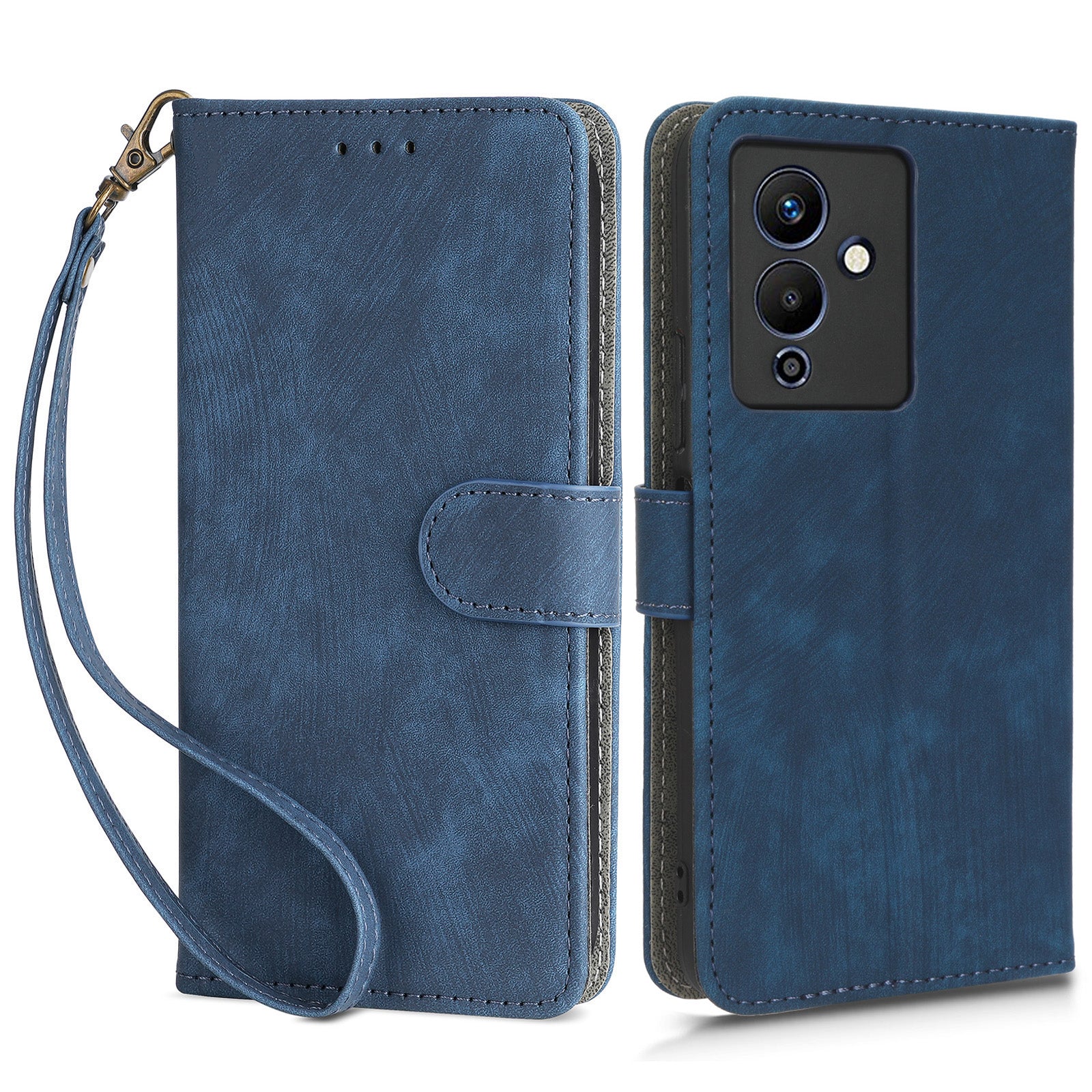 For Infinix Note 12 5G / Note 12 Pro 5G X671 Phone Case PU Leather RFID Blocking Wallet Stand Cover with Strap