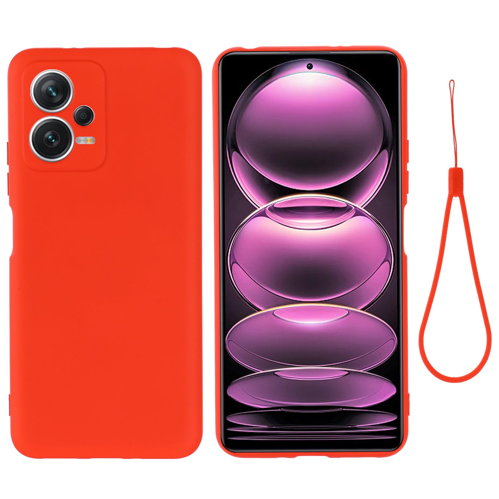 For Xiaomi Redmi Note 12 5G (India) / Poco X5 5G Liquid Silicone Phone Case Anti-Scratch Cover