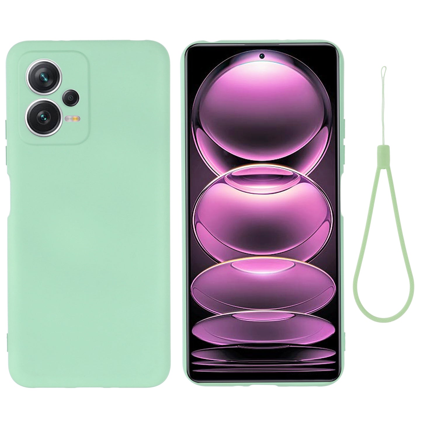 For Xiaomi Redmi Note 12 5G (India) / Poco X5 5G Liquid Silicone Phone Case Anti-Scratch Cover