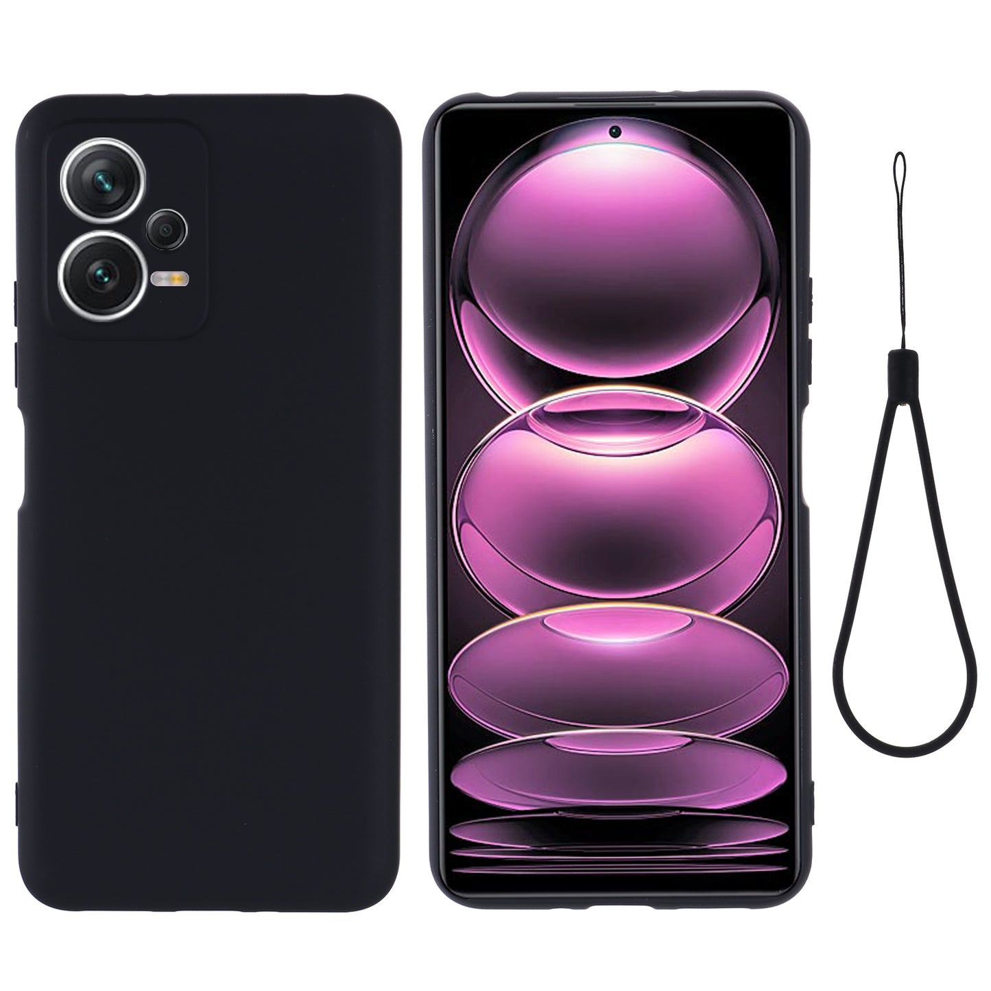 For Xiaomi Redmi Note 12 5G (India) / Poco X5 5G Liquid Silicone Phone Case Anti-Scratch Cover