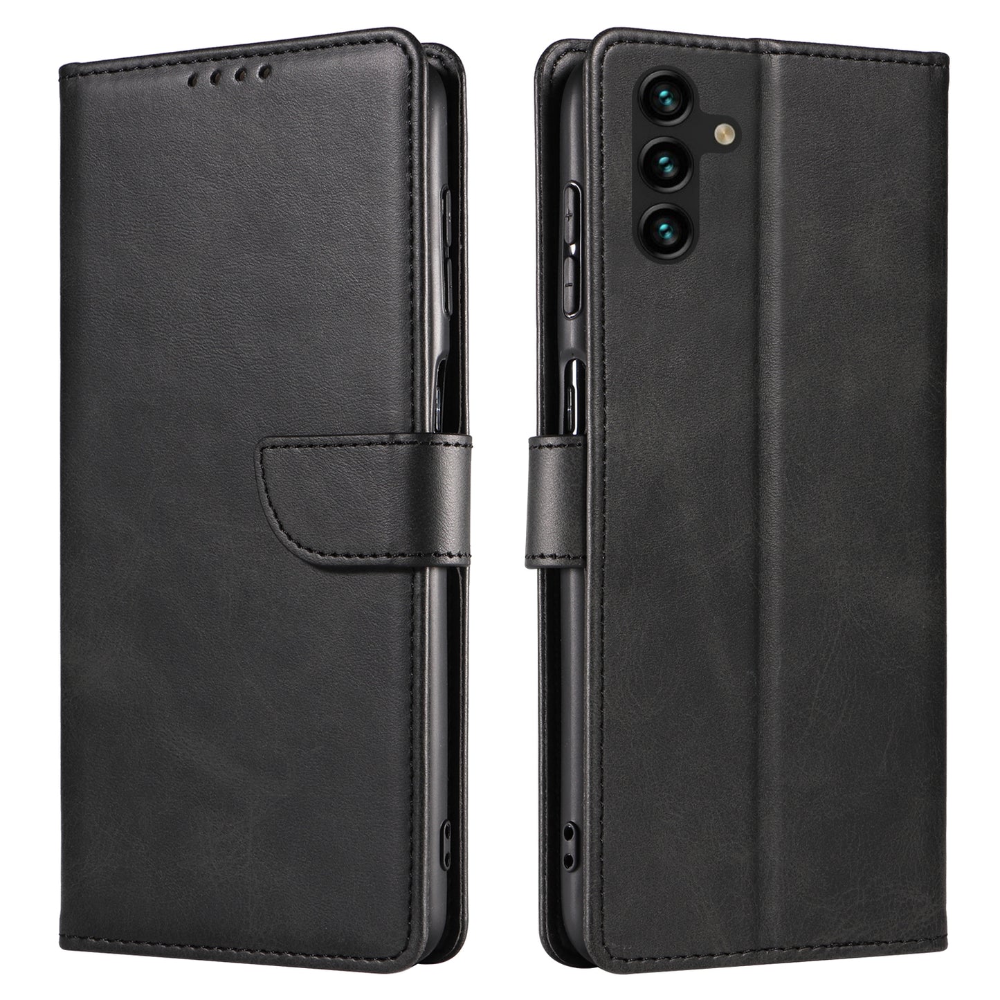 For Samsung Galaxy A04s 4G (164.7 x 76.7 x 9.1 mm) Anti-drop Phone Cover Square Leather Phone Case Stand Wallet
