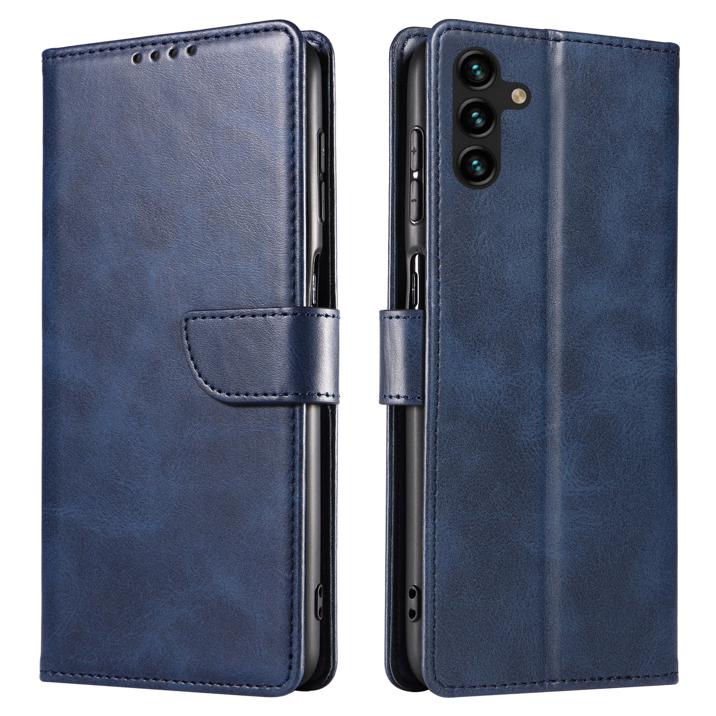 For Samsung Galaxy A04s 4G (164.7 x 76.7 x 9.1 mm) Anti-drop Phone Cover Square Leather Phone Case Stand Wallet