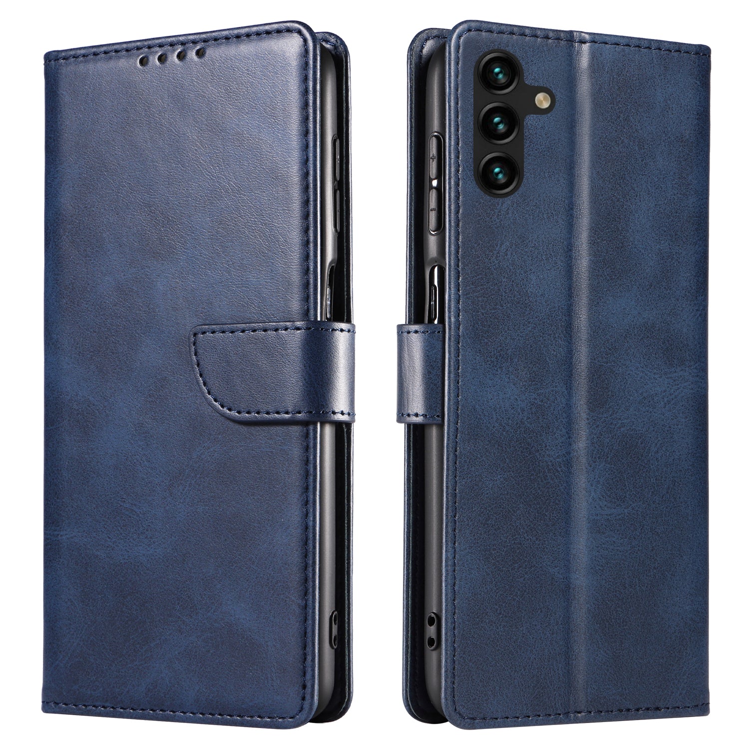 For Samsung Galaxy A04s 4G (164.7 x 76.7 x 9.1 mm) Anti-drop Phone Cover Square Leather Phone Case Stand Wallet