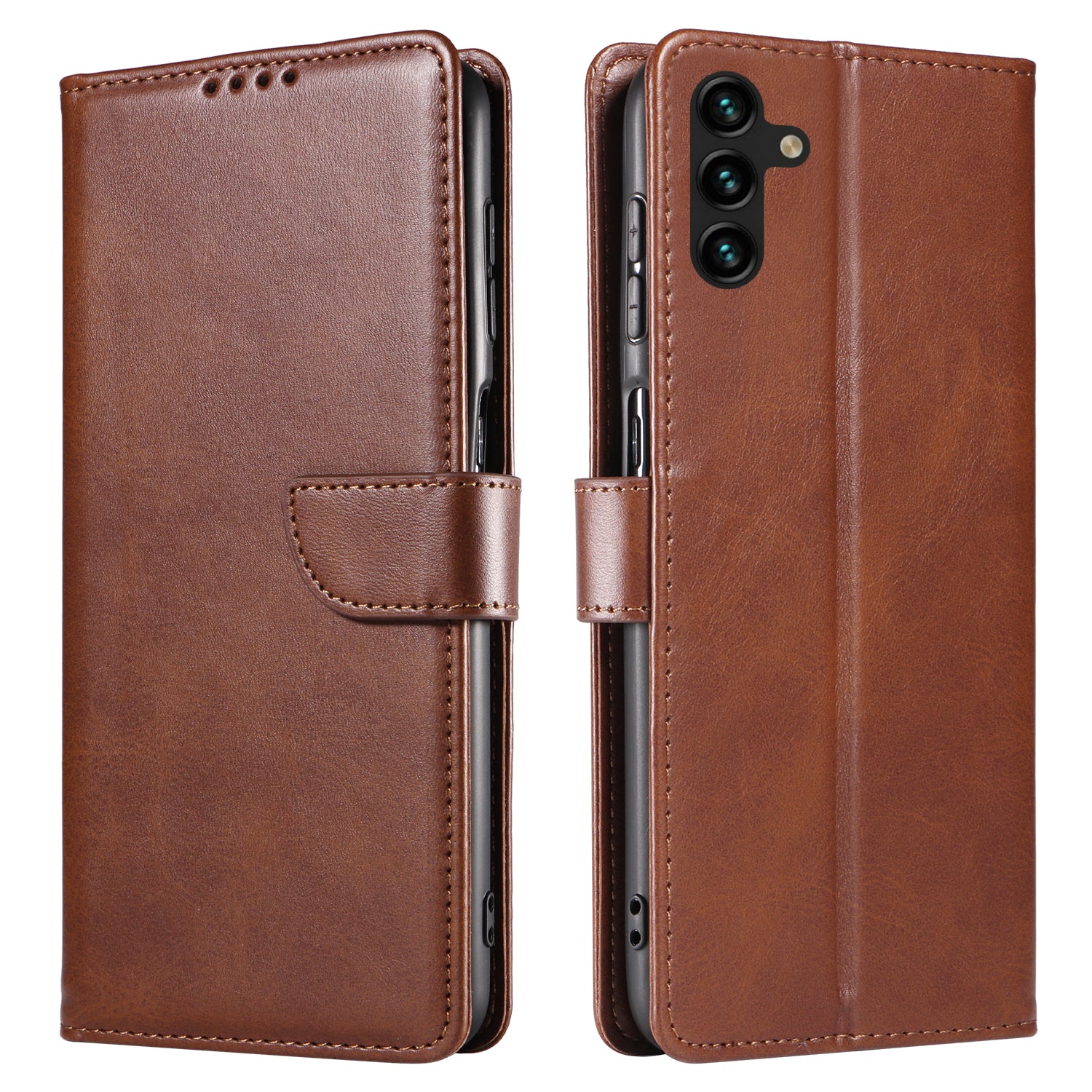 For Samsung Galaxy A04s 4G (164.7 x 76.7 x 9.1 mm) Anti-drop Phone Cover Square Leather Phone Case Stand Wallet