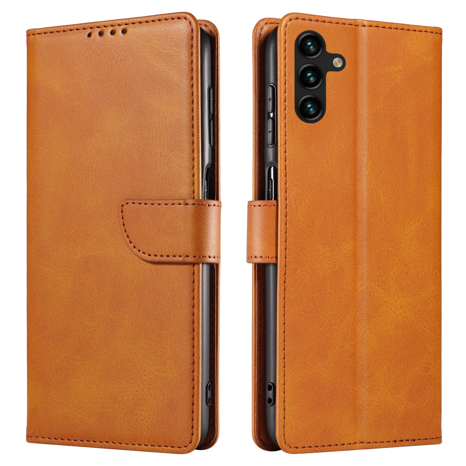 For Samsung Galaxy A04s 4G (164.7 x 76.7 x 9.1 mm) Anti-drop Phone Cover Square Leather Phone Case Stand Wallet