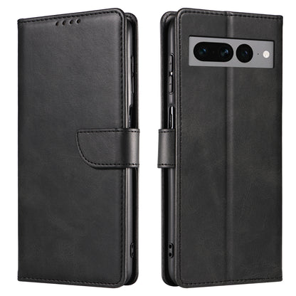 For Google Pixel 7 Pro 5G Anti-fall Phone Cover Square Clasp Leather Phone Case with Stand Wallet