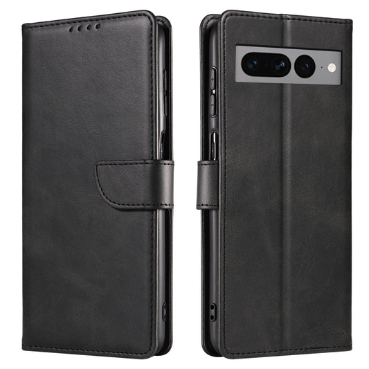 For Google Pixel 7 Pro 5G Anti-fall Phone Cover Square Clasp Leather Phone Case with Stand Wallet