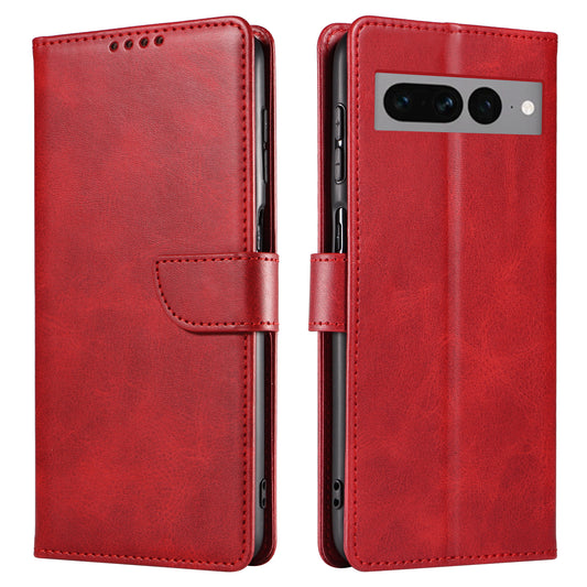 For Google Pixel 7 Pro 5G Anti-fall Phone Cover Square Clasp Leather Phone Case with Stand Wallet
