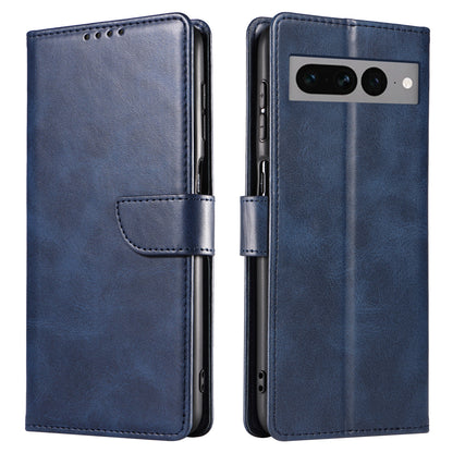 For Google Pixel 7 Pro 5G Anti-fall Phone Cover Square Clasp 
 Leather Phone Case with Stand Wallet