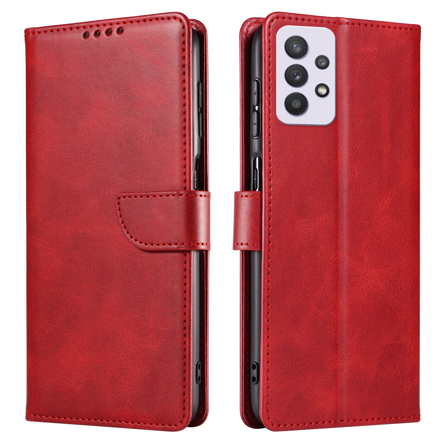 For Samsung Galaxy A53 5G Phone Wallet Case Stand Square Magnetic Clasp Leather Cover