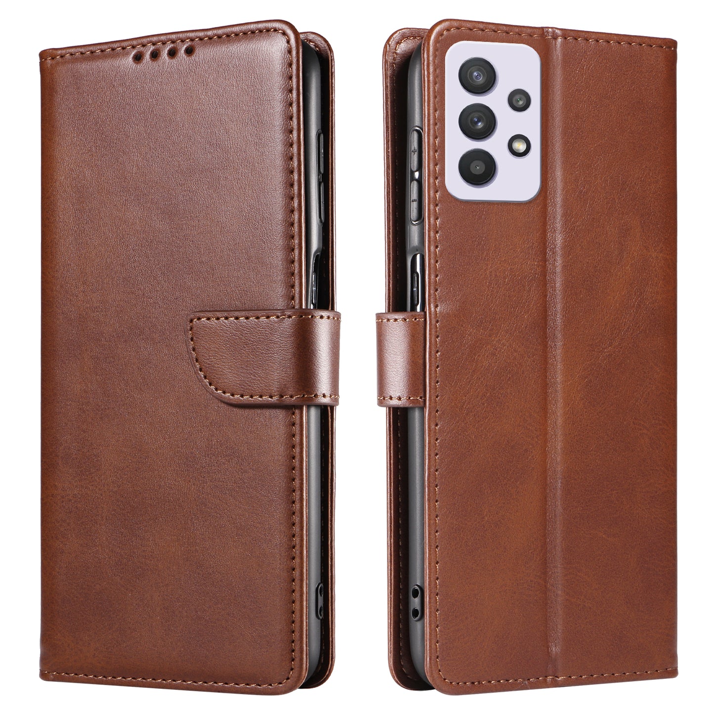 For Samsung Galaxy A53 5G Phone Wallet Case Stand Square Magnetic Clasp Leather Cover