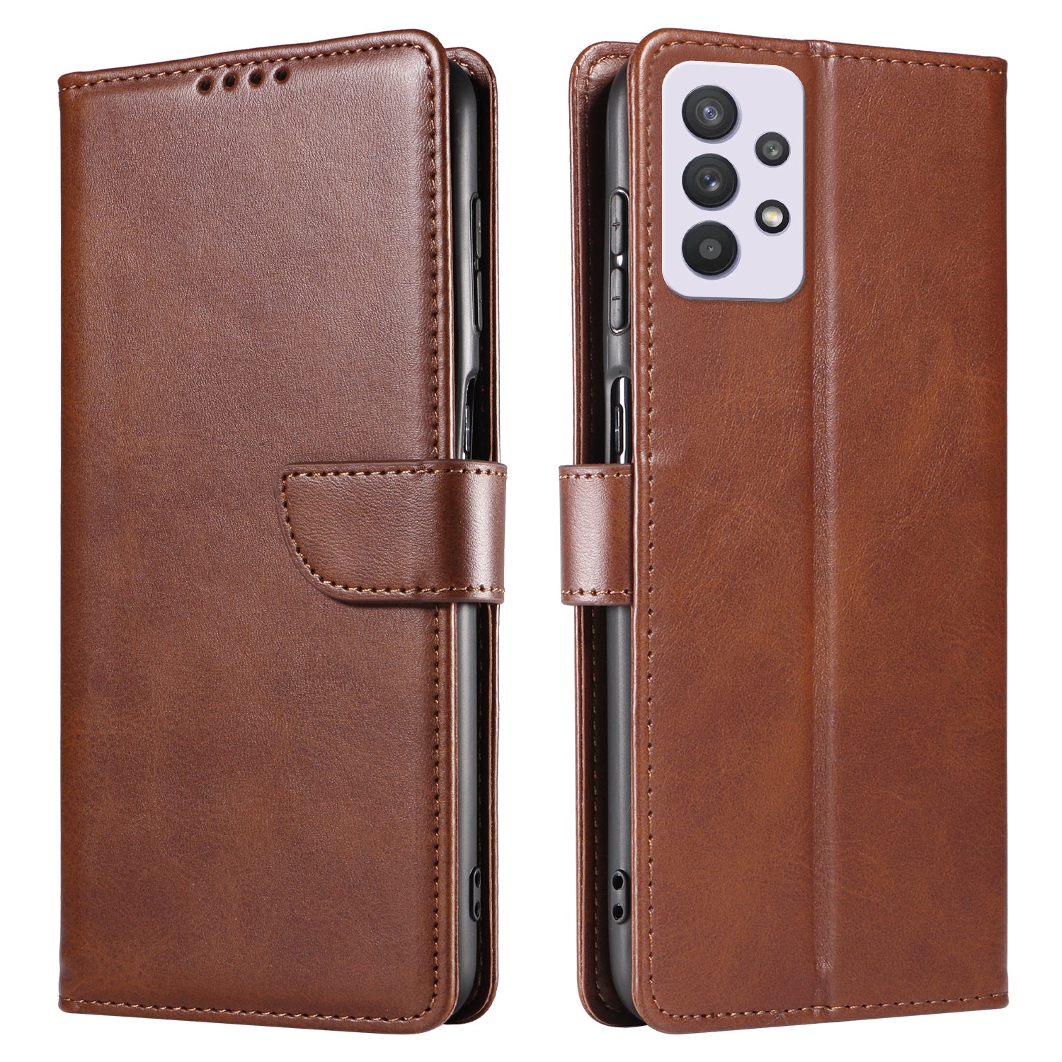 For Samsung Galaxy A53 5G Phone Wallet Case Stand Square Magnetic Clasp Leather Cover