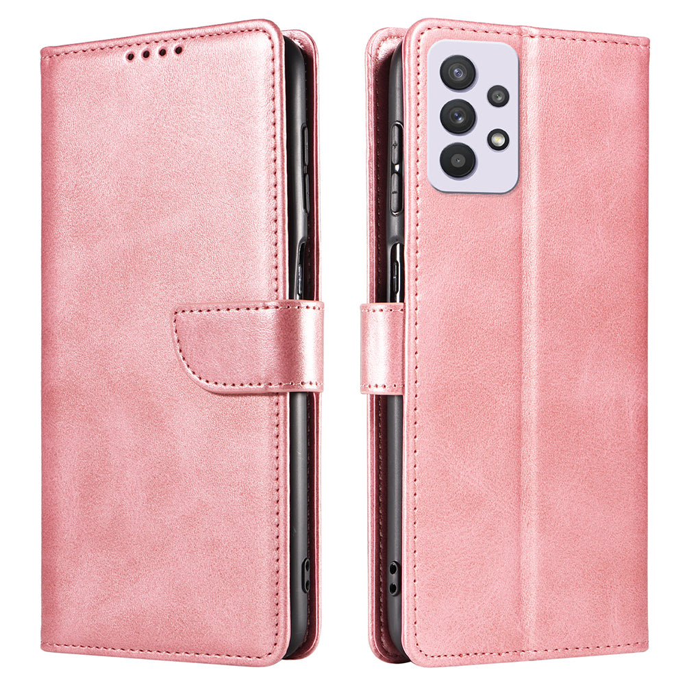 For Samsung Galaxy A53 5G Phone Wallet Case Stand Square Magnetic Clasp Leather Cover