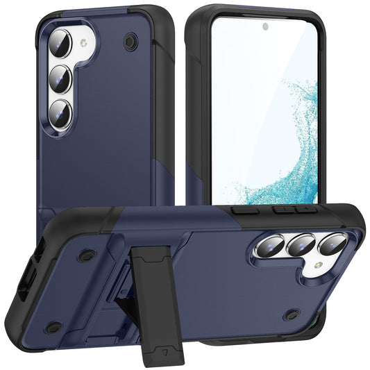 Smartphone Case For Samsung Galaxy S23+ , PC+TPU Shockproof Phone Cover Kickstand