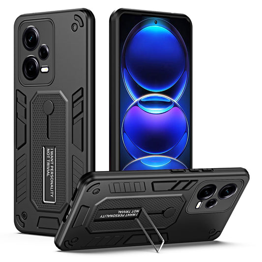 For Xiaomi Redmi Note 12 Pro+ 5G Phone Cover Kickstand PC+TPU Smartphone Phone Case