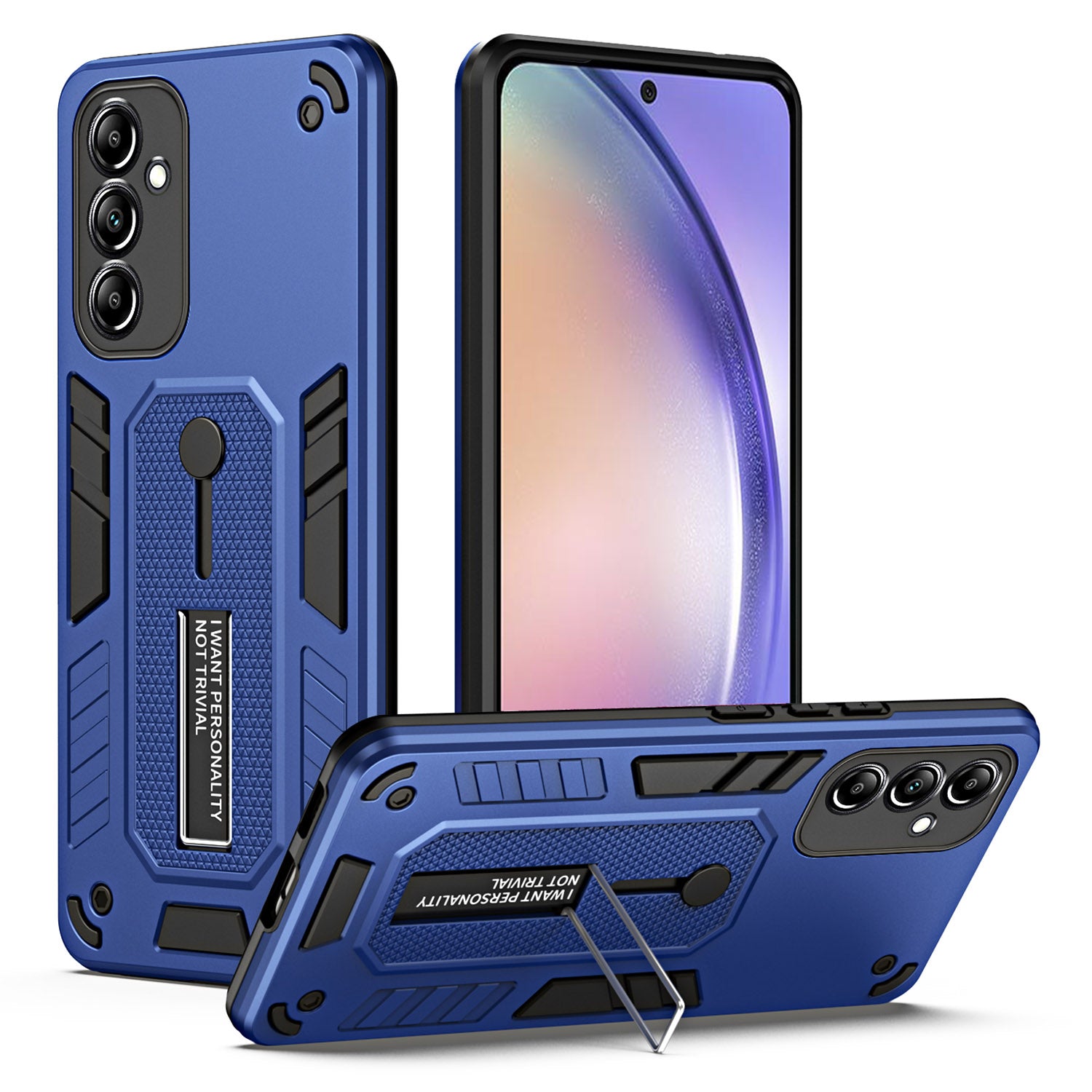 For Samsung Galaxy A54 5G TPU + PC Dual Layer Protection Kickstand Phone Case