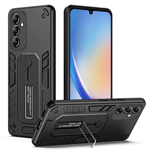 Kickstand Drop-proof Phone Case for Samsung Galaxy A34 5G , TPU + PC Cell Phone Back Cover