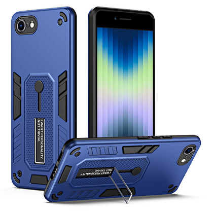For iPhone 7  / 8 4.7 inch / SE (2020) / SE (2022) PC + TPU Kickstand Phone Case Finger Grip Protective Cover
