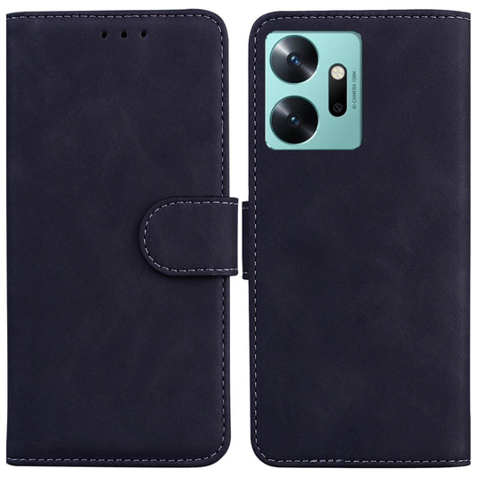 For Infinix Zero 20 4G Solid Color Leather Phone Case Stand Protective Phone Wallet Cover