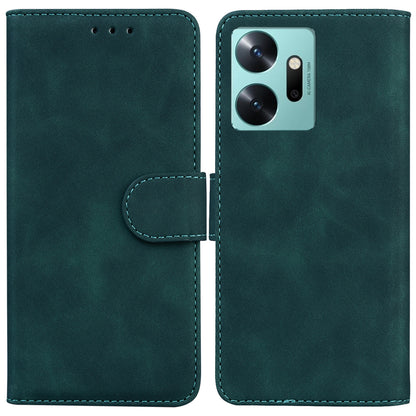 For Infinix Zero 20 4G Solid Color Leather Phone Case Stand Protective Phone Wallet Cover
