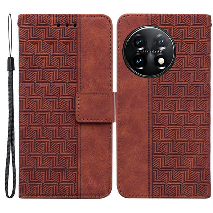 For OnePlus 11 5G Phone Wallet Case Stand Imprinted Leather Full Protection Cell Phone Cover