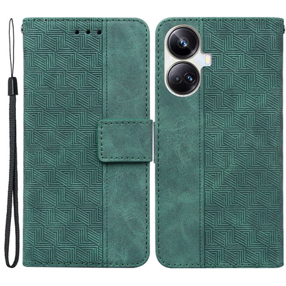 Protective Phone Case For Realme 10 Pro+ 5G , Stand Imprinted Leather Cell Phone Cover Wallet