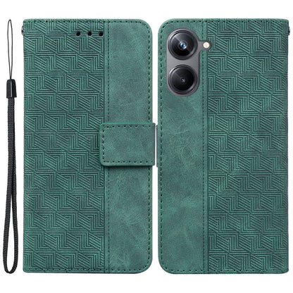 For Realme 10 Pro 5G Imprinted Leather Phone Case Phone Wallet Stand Protective Cover