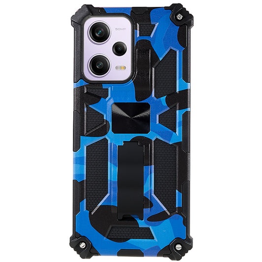 For Xiaomi Redmi Note 12 5G (Global) / (India) / (China) / Poco X5 5G Phone Case Camouflage Kickstand Cover