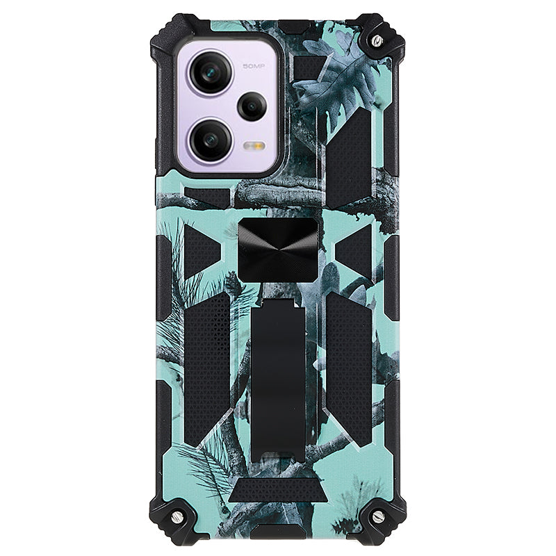 For Xiaomi Redmi Note 12 5G (Global) / (India) / (China) / Poco X5 5G Phone Case Camouflage Kickstand Cover