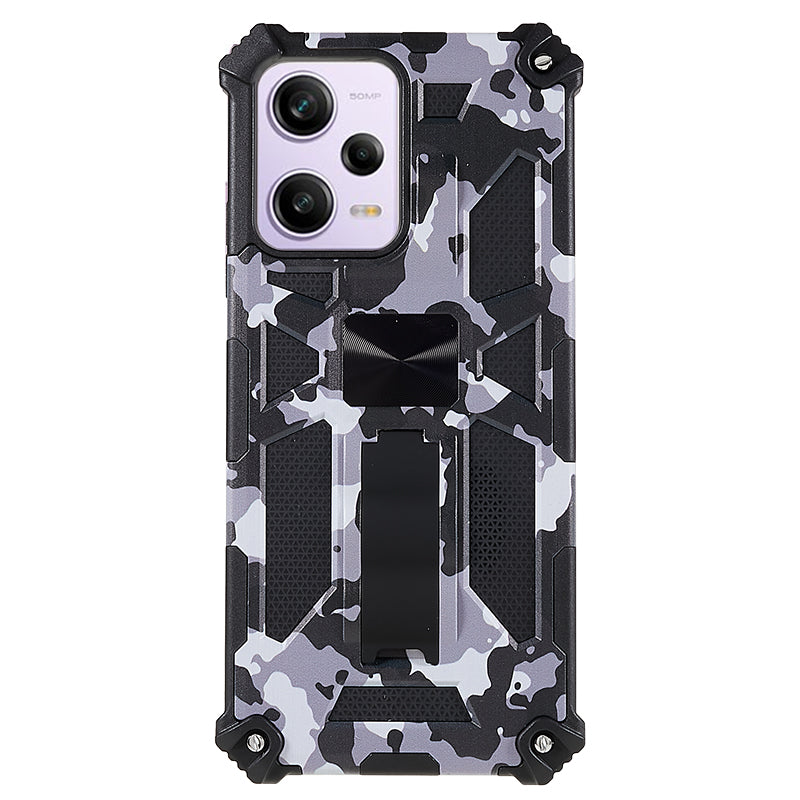 For Xiaomi Redmi Note 12 5G (Global) / (India) / (China) / Poco X5 5G Phone Case Camouflage Kickstand Cover
