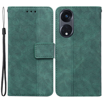 For Oppo Reno8 T 5G / A1 Pro 5G Phone Wallet Stand Cover Imprinted Leather Phone Case