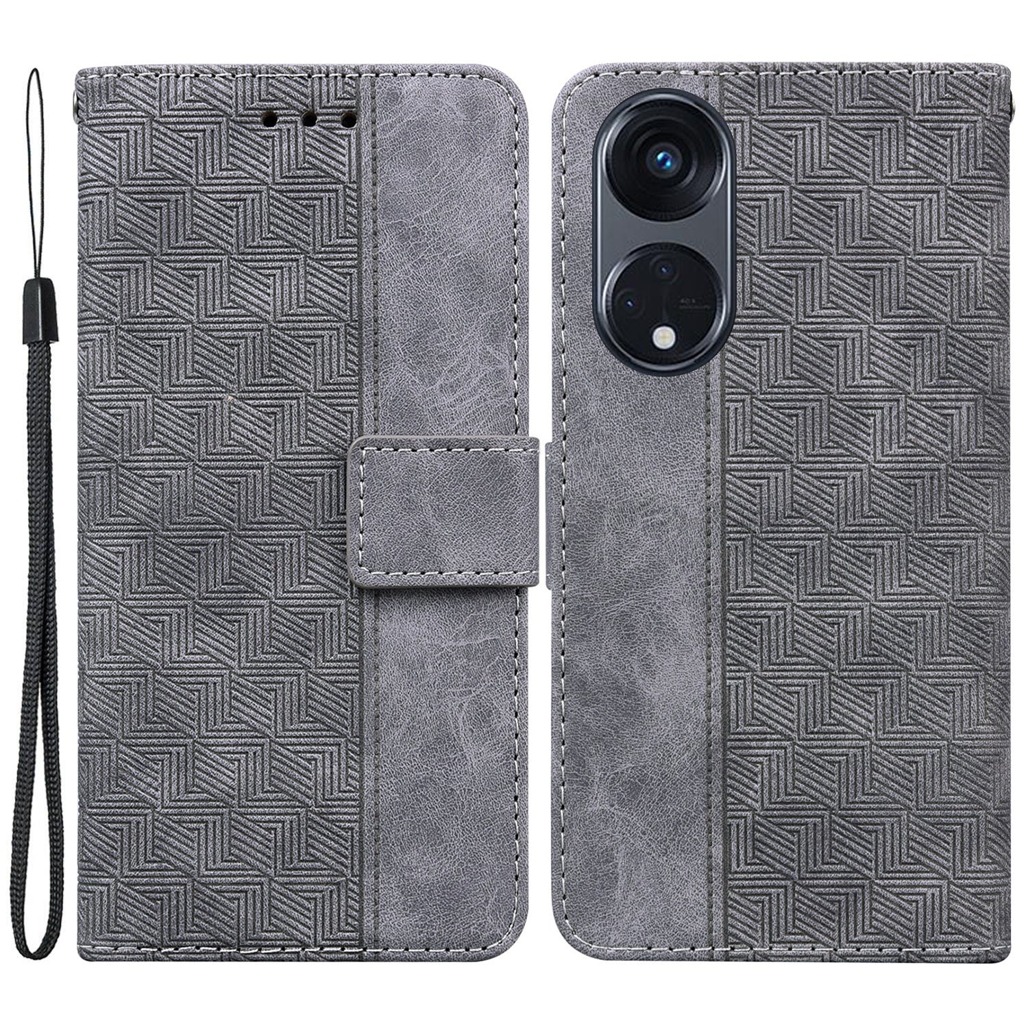 For Oppo Reno8 T 5G / A1 Pro 5G Phone Wallet Stand Cover Imprinted Leather Phone Case
