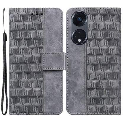 For Oppo Reno8 T 5G / A1 Pro 5G Phone Wallet Stand Cover Imprinted Leather Phone Case