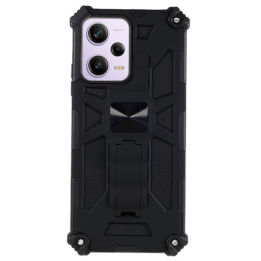 For Xiaomi Redmi Note 12 5G (Global) / (India) / (China) / Poco X5 5G Kickstand Phone Case PC+TPU Cell Phone Cover