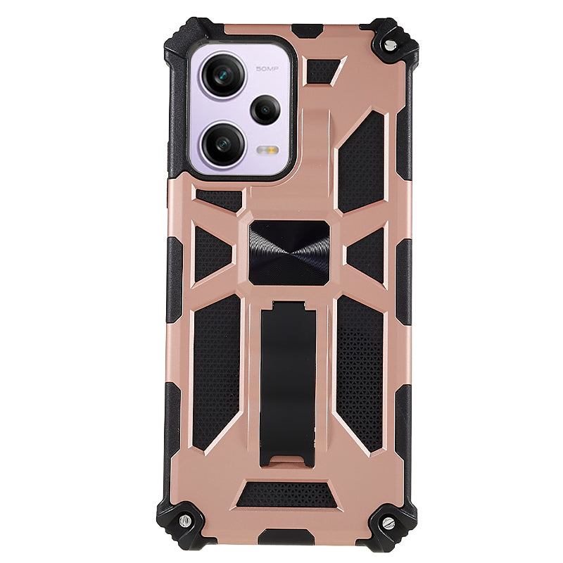 For Xiaomi Redmi Note 12 5G (Global) / (India) / (China) / Poco X5 5G Kickstand Phone Case PC+TPU Cell Phone Cover