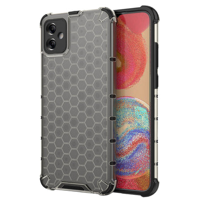 For Samsung Galaxy A04e 4G / F04 4G / M04 4G Cell Phone Case Honeycomb Texture TPU+PC Protective Phone Cover
