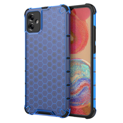 For Samsung Galaxy A04e 4G / F04 4G / M04 4G Cell Phone Case Honeycomb Texture TPU+PC Protective Phone Cover