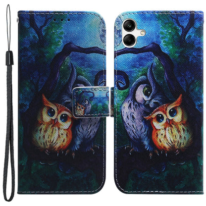 For Samsung Galaxy A04e 4G / F04 4G / M04 4G PU Leather Case Stand Wallet Flip Phone Cover with Strap