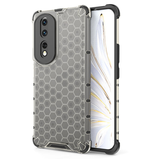 For Honor 80 Pro 5G Honeycomb Texture TPU+PC Phone Case Shockproof Back Cover