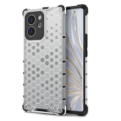 TPU Hard PC Phone Case for Honor 80 SE 5G Honeycomb Texture Shockproof Cover