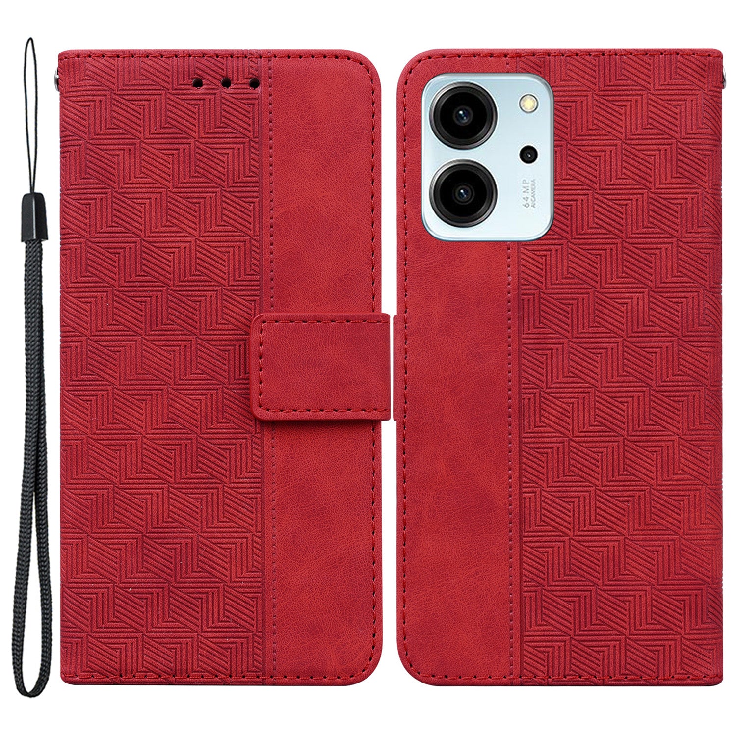 For Honor 80 SE 5G Anti-scratch Smartphone Case Phone Wallet Stand Imprinted Leather Phone Cover