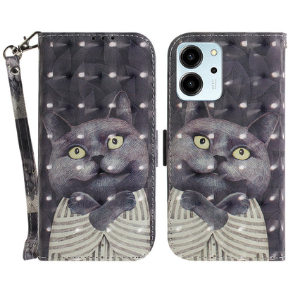 For Honor 80 SE 5G Anti-shock Cell Phone Case Stand Wallet PU Leather Flip Phone Cover with Strap