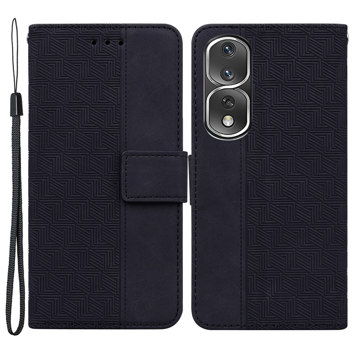For Honor 80 Pro 5G Full Protection Cell Phone Cover Imprinted Leather Phone Case with Stand Wallet