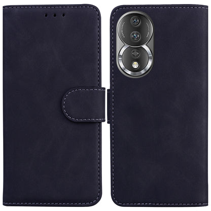 For Honor 80 5G PU Leather Wallet Phone Case Solid Color Stand Magnetic Flip Cover